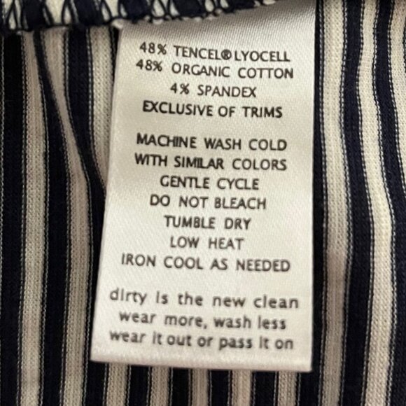 Striped Blue Sleeveless Dress - Picture 8 of 12